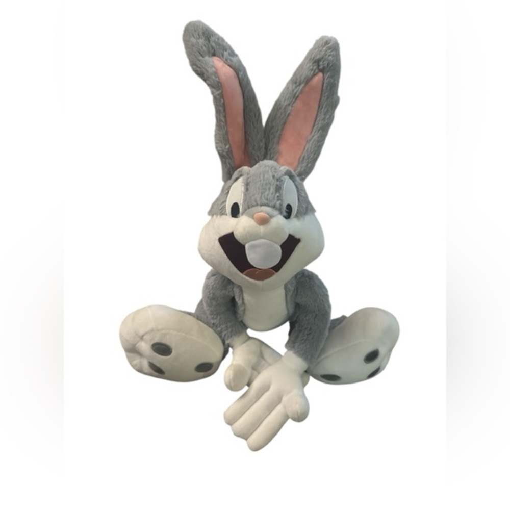 Bugs Bunny 26” Tall Gray & White Bunny Plush by Looney Tunes Retro Toy Gift Doll